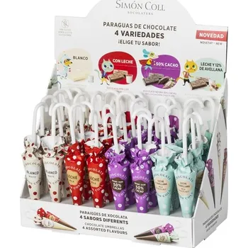 Cukrovinka Simón Coll Čokoládový deštník mix, 10 g