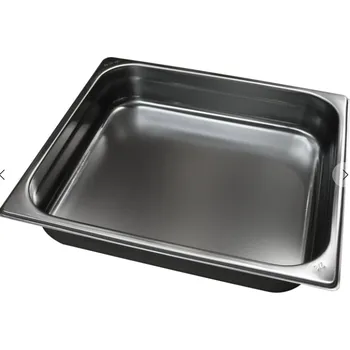 Plech na pečení Gastronádoba nerezová plná GN 2/1 s úchyty 650 x 530 mm, hloubka: 200 mm