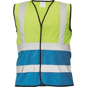 reflexní vesta Cerva Reflexní vesta LYNX DUO - Žlutá / královská modrá | S