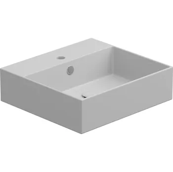 Umyvadlo Umyvadlo Zenith BW 50 hranaté, keramické, dvoubarevné, 50x46 cm, ZELAVBW50BI000001