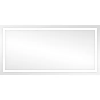 Zrcadlo Obdélníkové LED zrcadlo s okrajem 120x60 cm