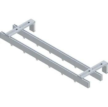 Garnýž Garnýžová dvoukolejnice 40 BOX - osazená na stěnu Barva: BL - bílá, Délka: 200 cm