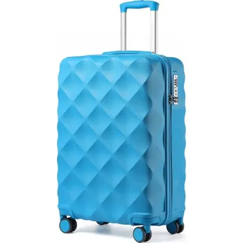 KONO ultralehký skořepinový kufr - ABS/polykarbonát - modrá - 34L