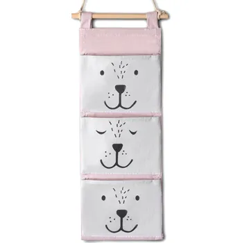 úložný prostor na hračky Nukido Koš na hračky šedo růžový 740321