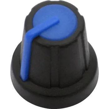Knoflík Knoflík na potenciometr N-2 v modré barvě 17,5 mm