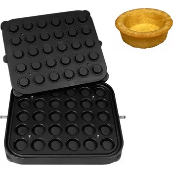 Vaflovač G.Gastro Commercial Tartlet Machine Plates for TMPIC – Round - 30-hole - Ø 49 mm