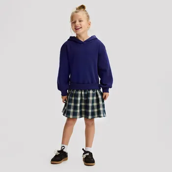 Dětská móda Reserved - Žerzejové šaty - tmavomodrá - 216FW-59X - 216FW-59X-U15