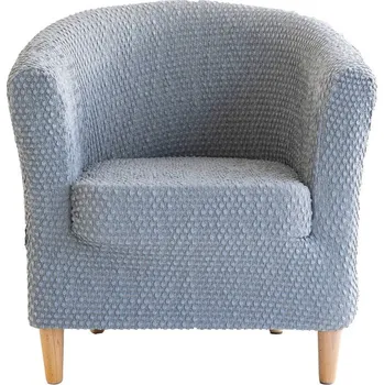 Napínací potah Blancheporte Žabičkovaný bipružný potah na křeslo cabriolet šedá