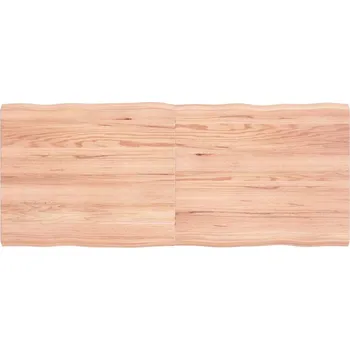 Stolní podložka Nábytek XL Stolní deska hnědá 120x50x(2-4)cm ošetřený dřevo živá hrana 363958