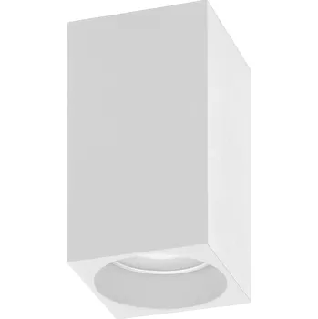 Stropní LED svítidlo GU10, bílý hliník, 50W