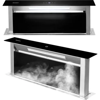 Digestoř Berdsen Výsuvný odsavač z pracovní desky 90cm černý BT-290