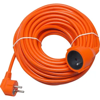 Elektrická zásuvka Síťový prodlužovač PR-160 1-zásuvka s uzemněním 20m oranžový (3x1,5mm)