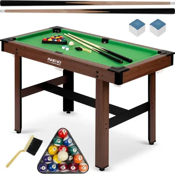 Jídelní stůl Neo-Sport Biliardový stůl 122 x 61 x 76 cm NS-807 tmavě hnědý