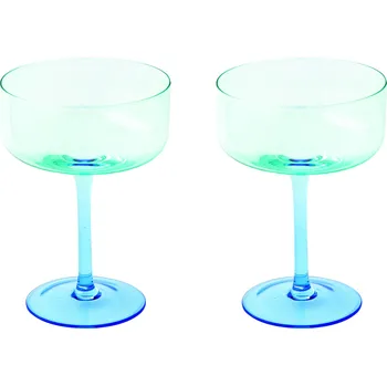 Sklenice Easy Life Sada dvou skleniček Rainbow na sekt Blue