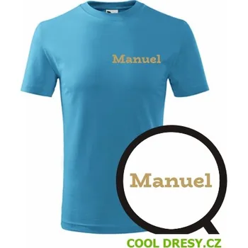 Dětské tričko Manuel - Barva: tyrkysová, Velikost 10let