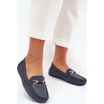 Dámské mokasíny Dámské šněrovací mokasíny Rasirna Barva: Modrá, Velikost: 37