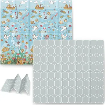 Hrací deka Nukido Pěnová podložka pro děti 200 x 180 cm oceán