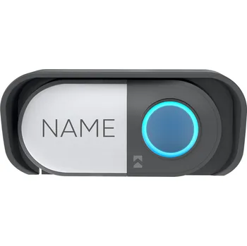 Domovní zvonek Bezdrátové zvonkové tlačítko na baterie, černé