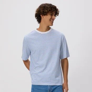 Pánské oblečení Reserved - Tričko relaxed fit - bílá - 483EX-00X - 483EX-00X-L