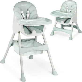 Jídelní židlička Ricokids Dětská jídelní židlička 3v1 se stolečkem zelená