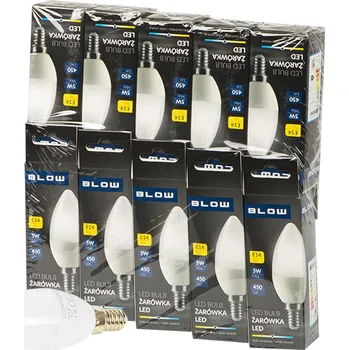 Žárovka LED žárovka E14 C37 ECO 5W neut,10ks