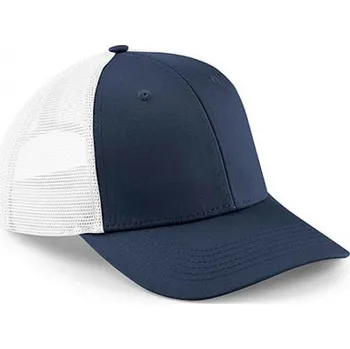 Kšiltovka Beechfield 6-panelová kšiltovka Trucker Urbanwear se síťkou a polokřiveným kšiltem Barva: modrá námořní - bílá CB646