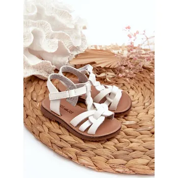 Dívčí sandály Dětské Sandálky S Suchým Zipem Marimona Barva: Bílá, Velikost: 23