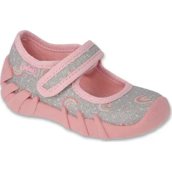 Dívčí bačkory BEFADO 109P265 dívčí botičky stříbrné duha 25 109P265_25