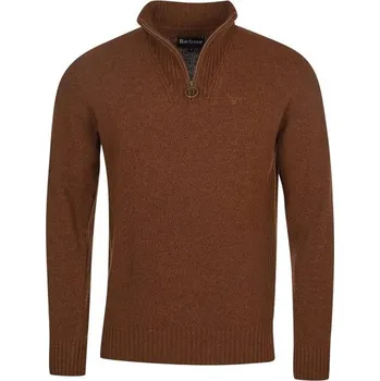 Pánský svetr Barbour Essential Lambswool Half Zip Sweater — Sandstone