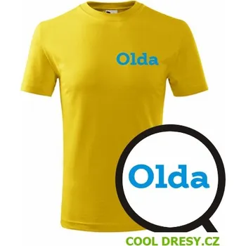 Dětské tričko Olda - Barva: žlutá, Velikost 8let
