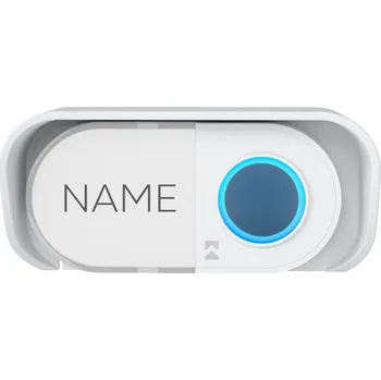 Domovní zvonek Bezdrátové zvonkové tlačítko na baterie bílé