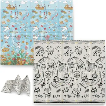 Hrací deka Nukido Pěnová podložka pro děti 200 x 180 x 1 cm NK-340 oceán-safari