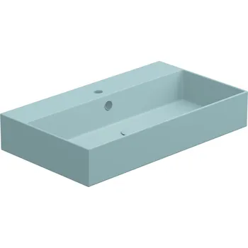 Umyvadlo Umyvadlo Zenith BW 80 hranaté, keramické, ice matné, 80x46 cm, ZELAVBW80037