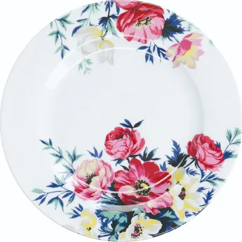 Talíř Kitchen Craft Porcelánový dezertní talíř Clovelly s květy