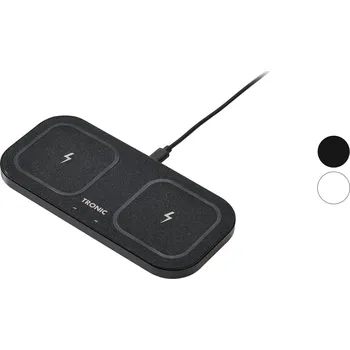 TRONIC® Duální rychlonabíječka Qi® s adaptérem 30 W, Power Delivery, kovový rámeček