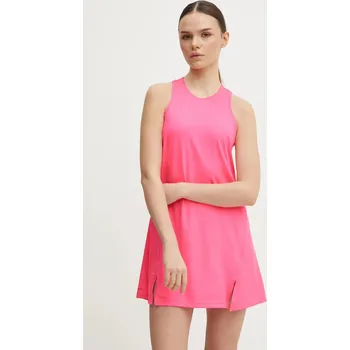 Dámské šaty Sportovní šaty adidas Performance Club růžová barva, mini, JE7109 42X, vel. L