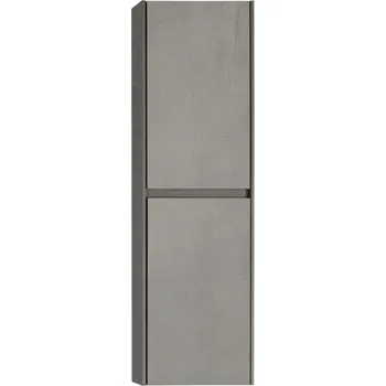 Koupelnový nábytek CERANO - Koupelnová skříňka vysoká Noira - betonově šedá - 30x100x15 cm