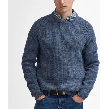 Pánské oblečení Barbour Horseford Crew Neck Jumper — River Blue