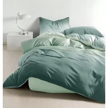 Povlečení Novinka 2025 ! LUXUSNÍ BAVLNĚNÉ OBOUSTRANNÉ POVLEČENÍ na 2 postele 140x200/70x90 cm AFRODITÉ - ZELENÉ