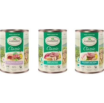 Krmivo pro psa 6x400g Lukullus Naturkost míchané zkušební balení