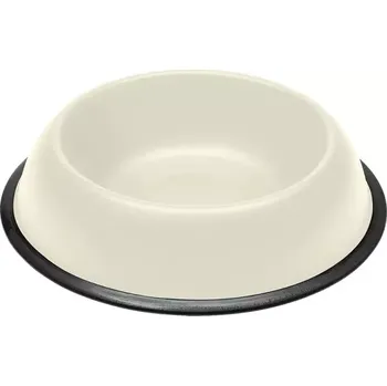 Miska pro psa Miska kovová protiskluz MIRA KC 72 Ivory 0,5 l