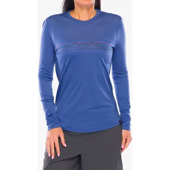 Dámská mikina Dámská mikina bez kapuce Patagonia L/S Cap Cool Merino Graphic - strata stripe/current blue