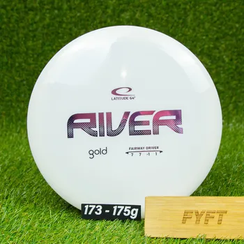 Disc golf RIVER - Gold (Latitude64) - discgolf driver disk pro začínající Barva: Bílá 173-175g