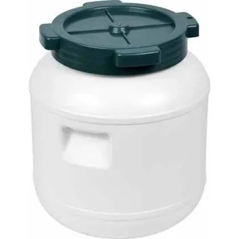 sud umělohmotný se šroubovacím víkem 10 l bílý