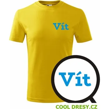 Chlapecké tričko Dětské tričko Vít - Barva: žlutá, Velikost 6let