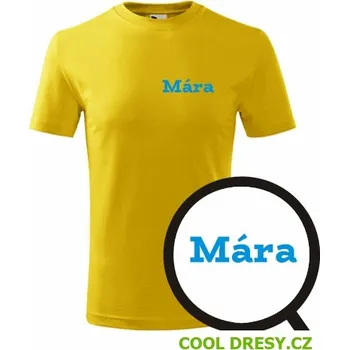 Dětské tričko Mára - Barva: žlutá, Velikost 8let