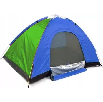 Stan Turistický stan s moskytiérou - 2 x 1,5 m - pro 2-3 osoby - modrá, zelená