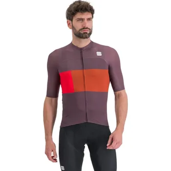 cyklistický dres Pánský cyklistický dres s krátkým rukávem SPORTFUL-Snap jersey, huckleberry Mix XL