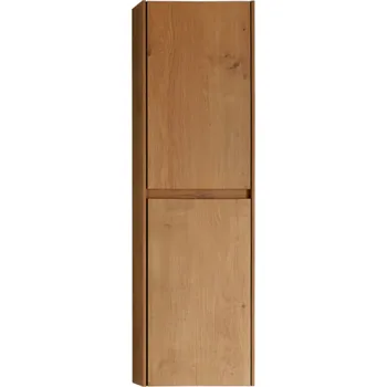 Koupelnový nábytek CERANO - Koupelnová skříňka vysoká Noira - dub medový - 30x100x15 cm