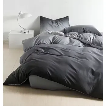 Povlečení Novinka 2025 ! LUXUSNÍ BAVLNĚNÉ OBOUSTRANNÉ POVLEČENÍ na 2 postele 140x200/70x90 cm AFRODITÉ - ŠEDÉ